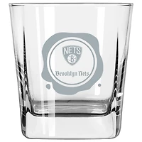 Brooklyn Nets 14oz Frost Stamp Old Fashioned Glass