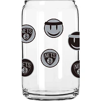 Brooklyn Nets 16oz Smiley Can Glass