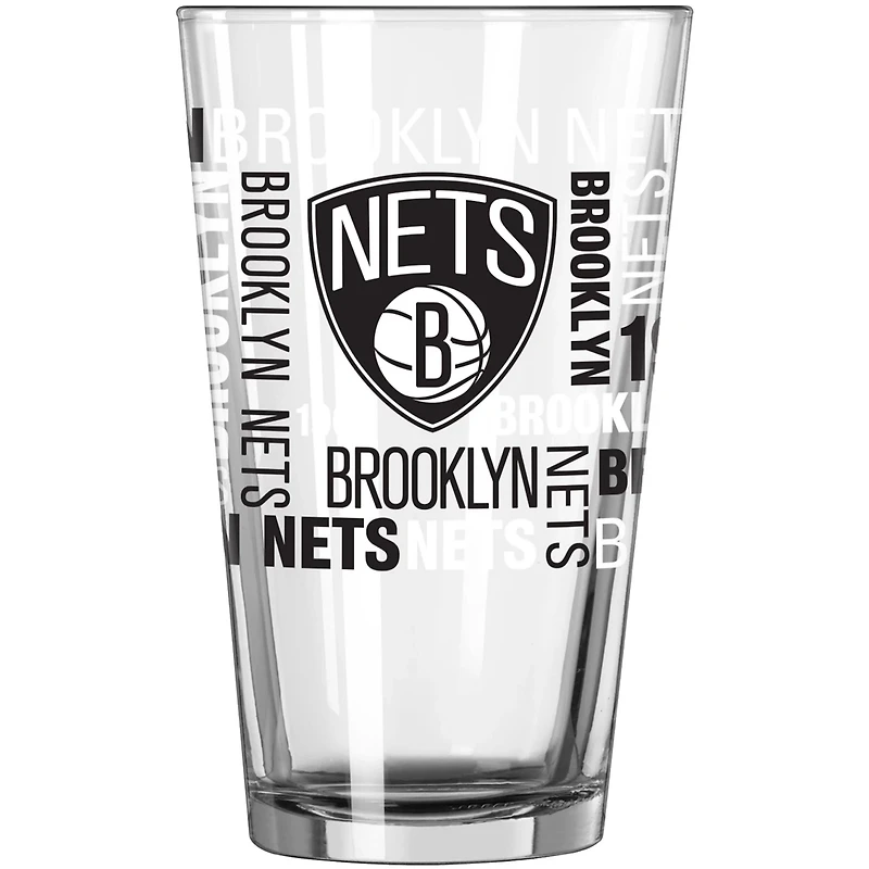 Brooklyn Nets 16oz Team Spirit Pint Glass