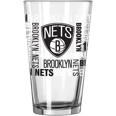 Brooklyn Nets 16oz Team Spirit Pint Glass