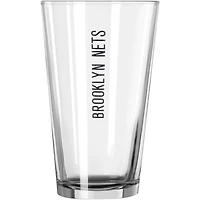 Brooklyn Nets 16oz Team Wordmark Game Day Pint Glass