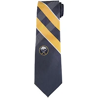 Buffalo Sabres Woven Poly Grid Tie