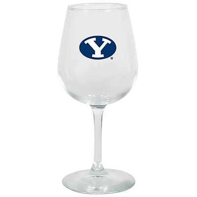 BYU Cougars 12oz Stemmed Wine Glass