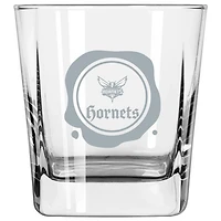Charlotte Hornets 14oz Frost Stamp Old Fashioned Glass