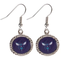Charlotte Hornets WinCraft Round Dangle Earrings