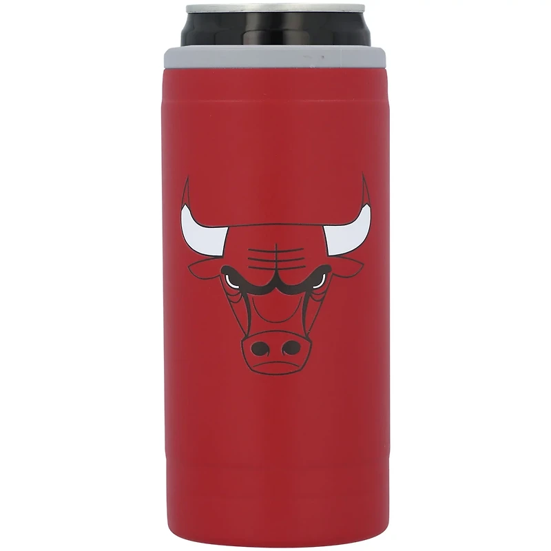 Chicago Bulls 12oz Flipside Powdercoat Slim Can Cooler