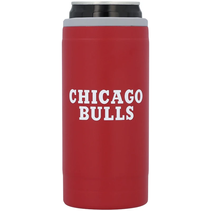 Chicago Bulls 12oz Flipside Powdercoat Slim Can Cooler