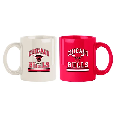 Chicago Bulls 2-Pack 15oz Color Mug Set