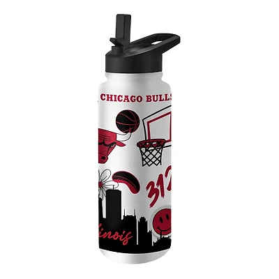Chicago Bulls 34oz Native Quencher Bottle