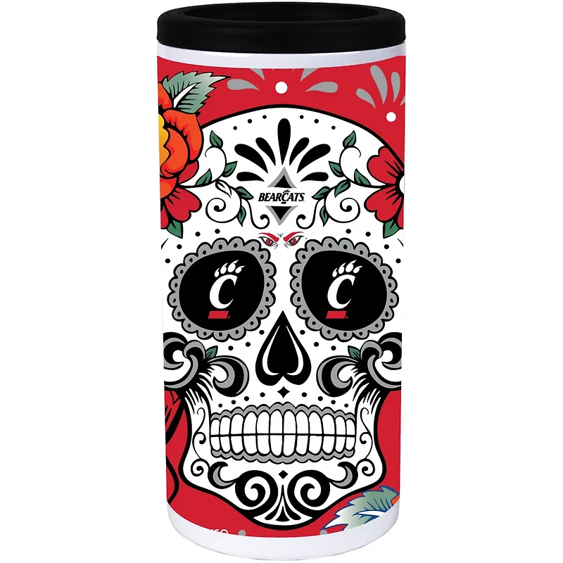 Cincinnati Bearcats Dia Stainless Steel 12oz Slim Can Cooler