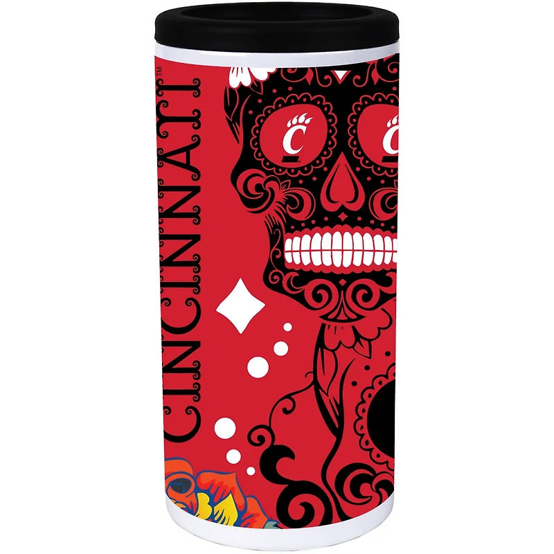 Cincinnati Bearcats Dia Stainless Steel 12oz Slim Can Cooler