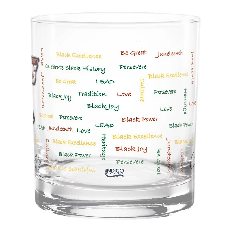 Clark Atlanta University Panthers 14oz History Month Rocks Glass