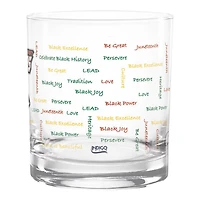 Clark Atlanta University Panthers 14oz History Month Rocks Glass