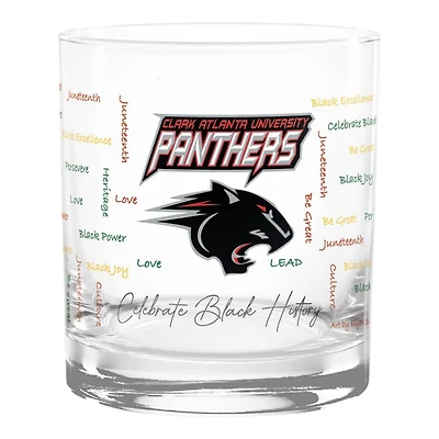 Clark Atlanta University Panthers 14oz History Month Rocks Glass