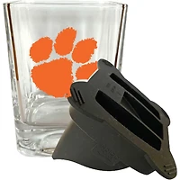 Clemson Tigers 10oz Ice Wedge Glass