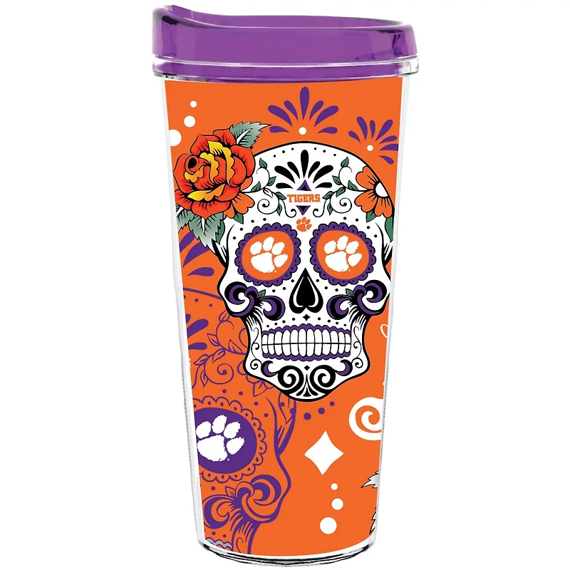 Clemson Tigers 22oz Da de los Muertos Tumbler