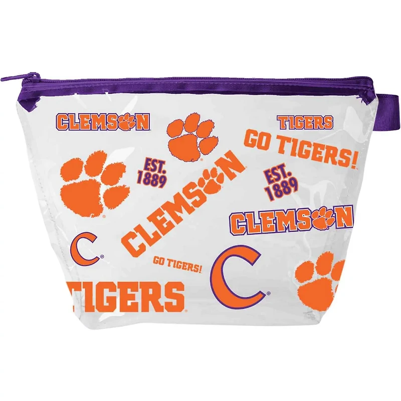 Clemson Tigers Medley Cosmetic Purse Pouch