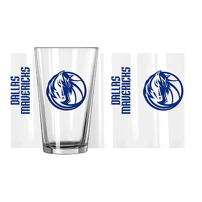 Dallas Mavericks 16oz Team Wordmark Game Day Pint Glass