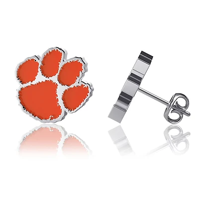 Dayna Designs Clemson Tigers Enamel Post Earrings