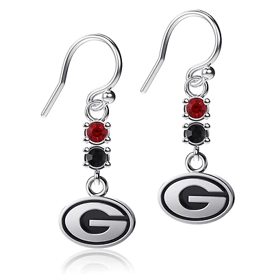 Dayna Designs Georgia Bulldogs Dangle Crystal Earrings