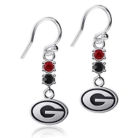 Dayna Designs Georgia Bulldogs Dangle Crystal Earrings