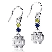 Dayna Designs Notre Dame Fighting Irish Dangle Crystal Earrings