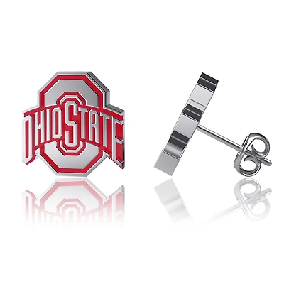 Dayna Designs Ohio State Buckeyes Enamel Post Earrings