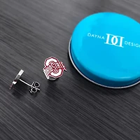 Dayna Designs Ohio State Buckeyes Enamel Post Earrings