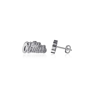 Dayna Designs Ole Miss Rebels Team Logo Post Earrings