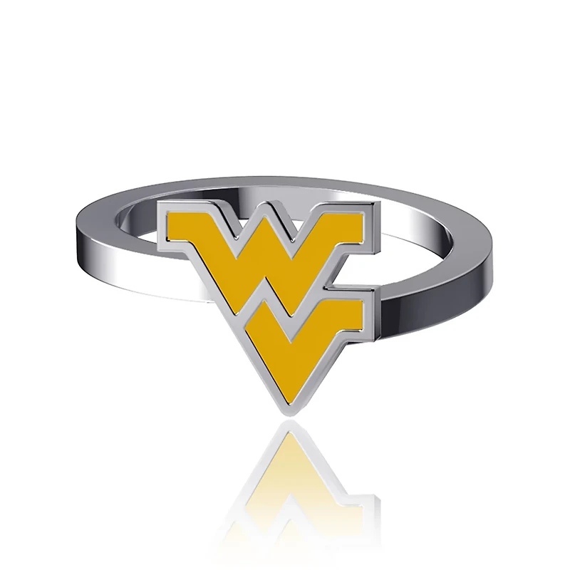 Dayna Designs West Virginia Mountaineers Bypass Enamel Ring