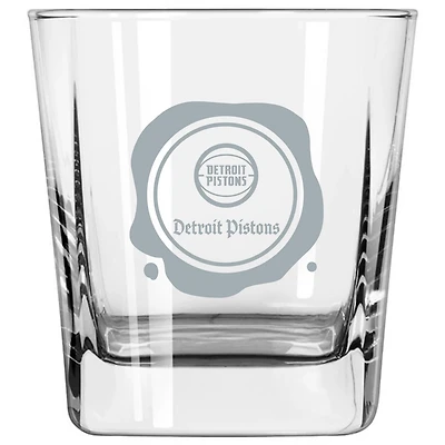 Detroit Pistons 14oz Frost Stamp Old Fashioned Glass