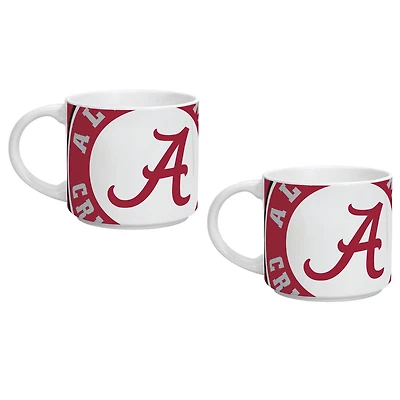 Falls Alabama Crimson Tide Two Pack 14oz Stackable Mug Set