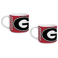 Falls Georgia Bulldogs Two Pack 14oz Stackable Mug Set