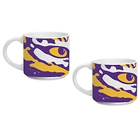 Falls LSU Tigers Two Pack 14oz Stackable Mug Set