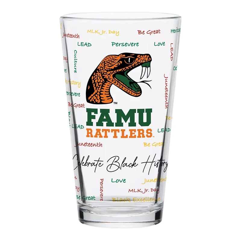 Florida AM Rattlers 16oz Pint Glass