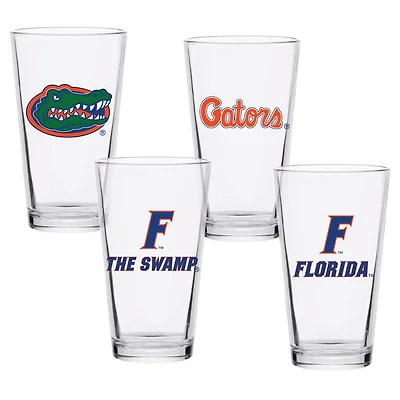 Florida Gators 16oz Collector Pint Glass Four-Set