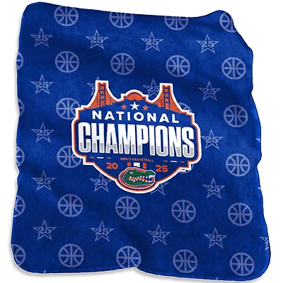 Florida Gators 2025 NCAA Men's Basketball National Champions 50 x 60 Silk Touch Throw Blanket