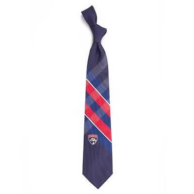 Florida Panthers Woven Polyester Grid Tie