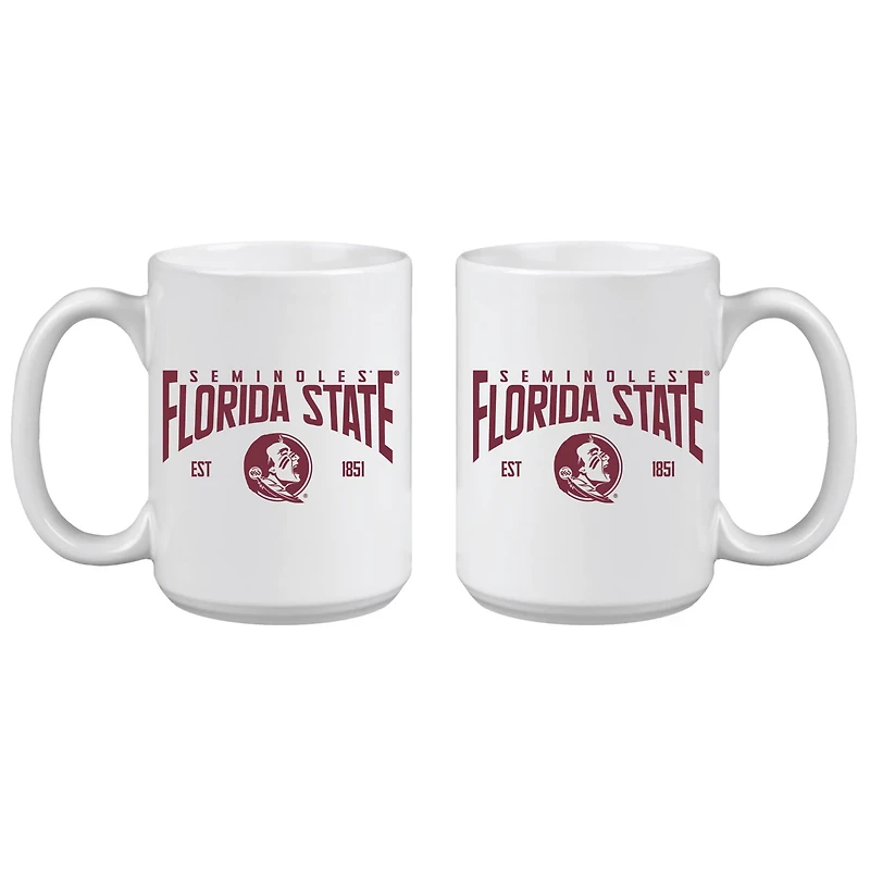 Florida State Seminoles 15oz Established Ceramic Mug Two-Set