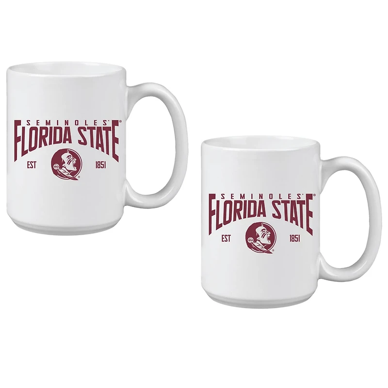 Florida State Seminoles 15oz Established Ceramic Mug Two-Set