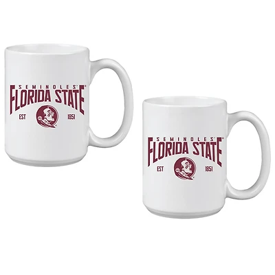 Florida State Seminoles 15oz Established Ceramic Mug Two-Set