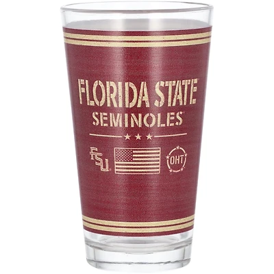 Florida State Seminoles 16oz OHT Military Appreciation Pint Glass