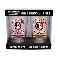 Florida State Seminoles 16oz Pint Glass Two Pack