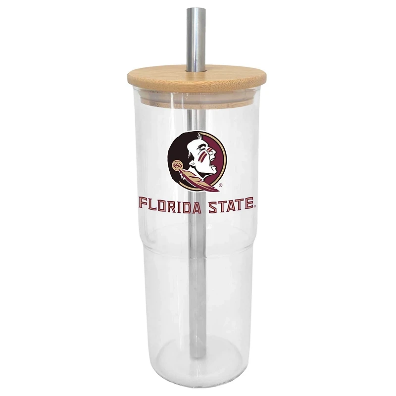 Florida State Seminoles 24oz Glass Tumbler