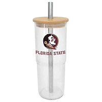 Florida State Seminoles 24oz Glass Tumbler