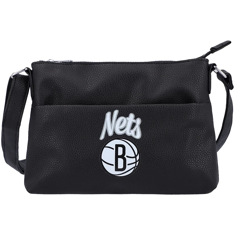 FOCO Brooklyn Nets Logo Script Crossbody Handbag