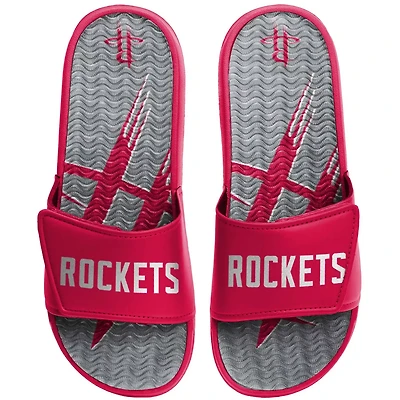FOCO Houston Rockets Wordmark Gel Slide Sandals
