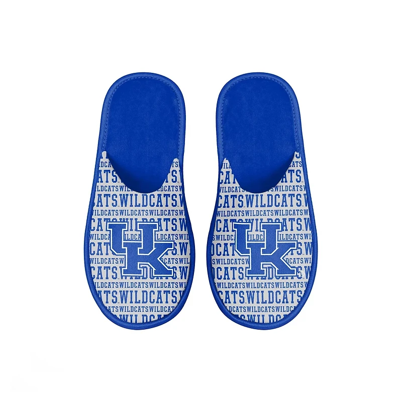 FOCO Kentucky Wildcats Scuff Wordmark Slide Slippers