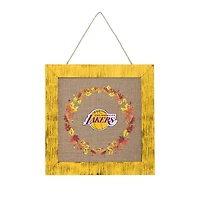 FOCO Los Angeles Lakers 12'' Double-Sided Burlap Sign