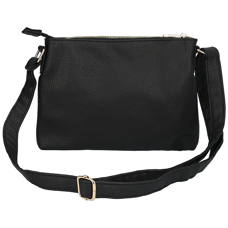 FOCO Los Angeles Lakers Logo Script Crossbody Handbag